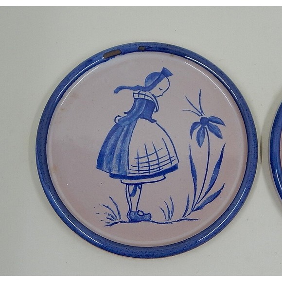 Waechtersbach Glazed Pottery German Figural Coaster Set of 4 - Picture 5 of 8
